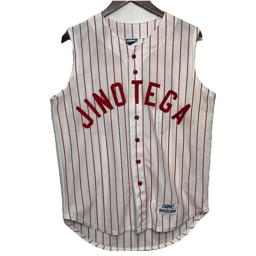 Vintage Bike Athletic Gear Baseball Jersey Jinotega Made In USA Size M Pinstrip‎
